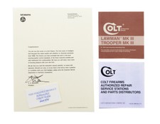 Colt Lawman Trooper Mkiii Manual Repair Stations Colt Letter 1979 Free Shipn