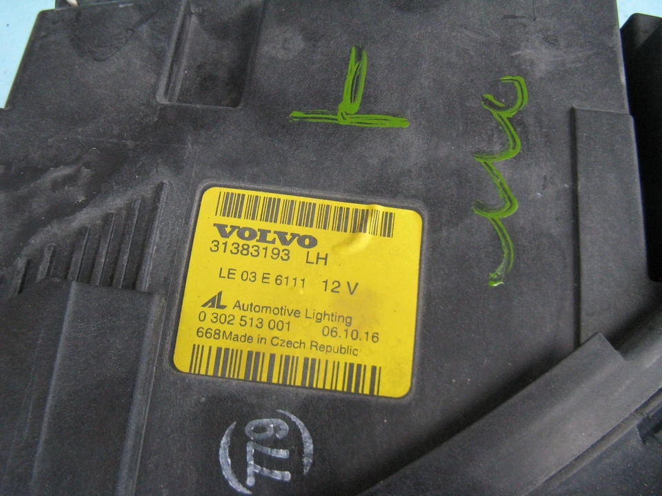 06 07 08 09 10 VOLVO C70 LEFT DRIVER HALOGEN HEADLIGHT LIGHT LAMP USED OEM LH #4 - Image 2 of 4