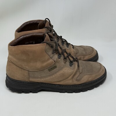 Mephisto Slacker Goretex Boots Mens 11.5 Brown Leather Hiking Waterproof Lug