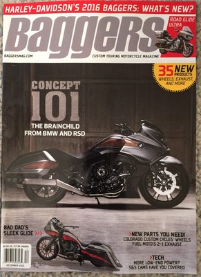 Baggers Concept 101 Brainchild From BMW To RSD Dec 2015 FREE SHIPPING!