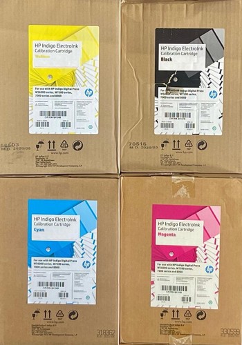 HP ElectroInk CYMK Calibration INK S3 Q4134B Q4135B Q4136B Q4137B FOR 7000 7500
