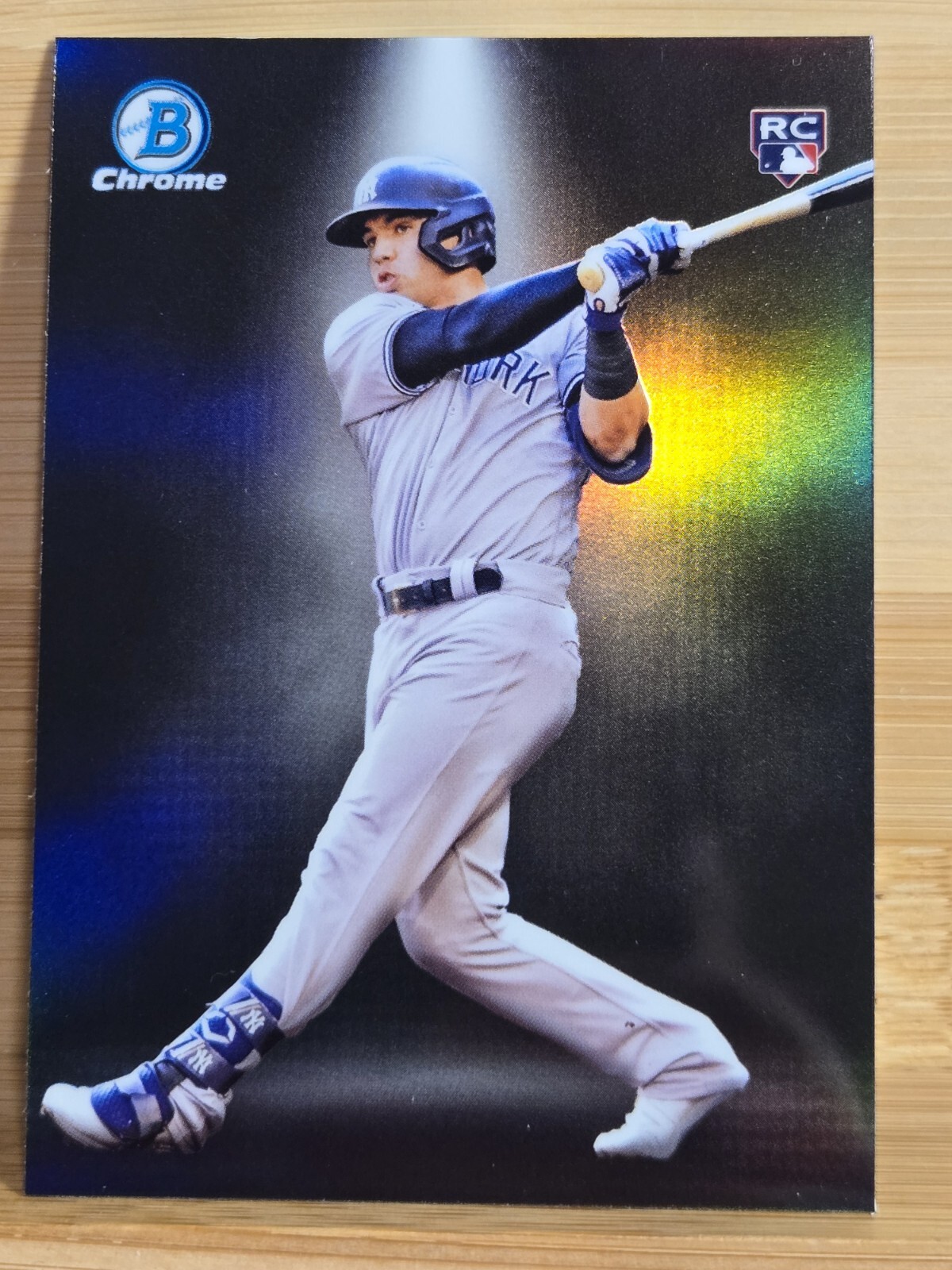 2023 Bowman Chrome Oswald Peraza Spotlight Refractor New York Yankees