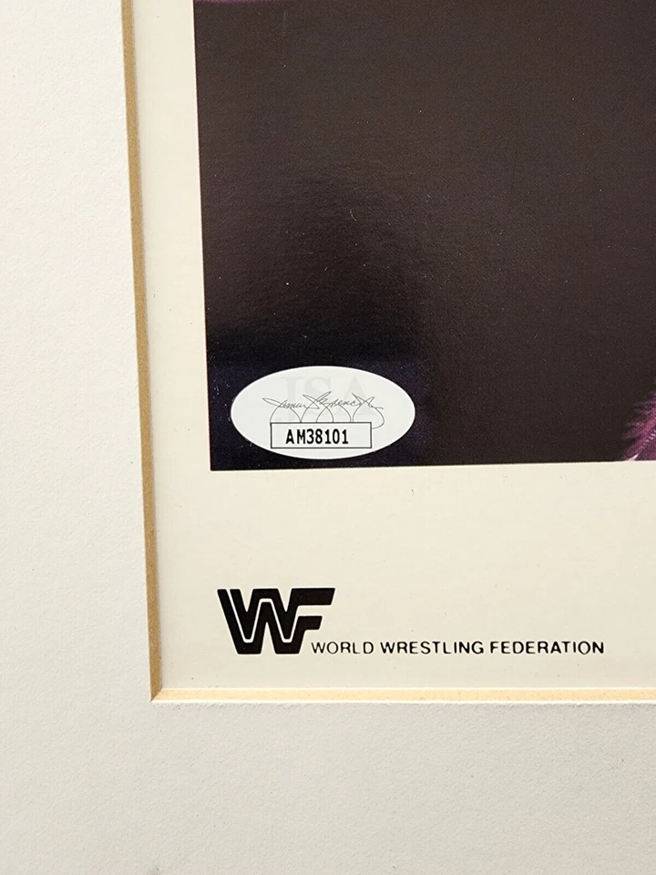 Foto firmada 8x10 de Rowdy Roddy Piper 1985 promoción original certificada por la JSA WWE WWF RARA Foto 3 de 4