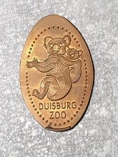 Elongated Coins - Pressed Pennies - Zoo Duisburg Rarität!