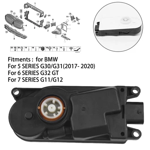 Grille Upper Active Air Flap Control For BMW 5 6 7 Series G30/G31 G32 GT G11/G12 - Picture 2 of 12