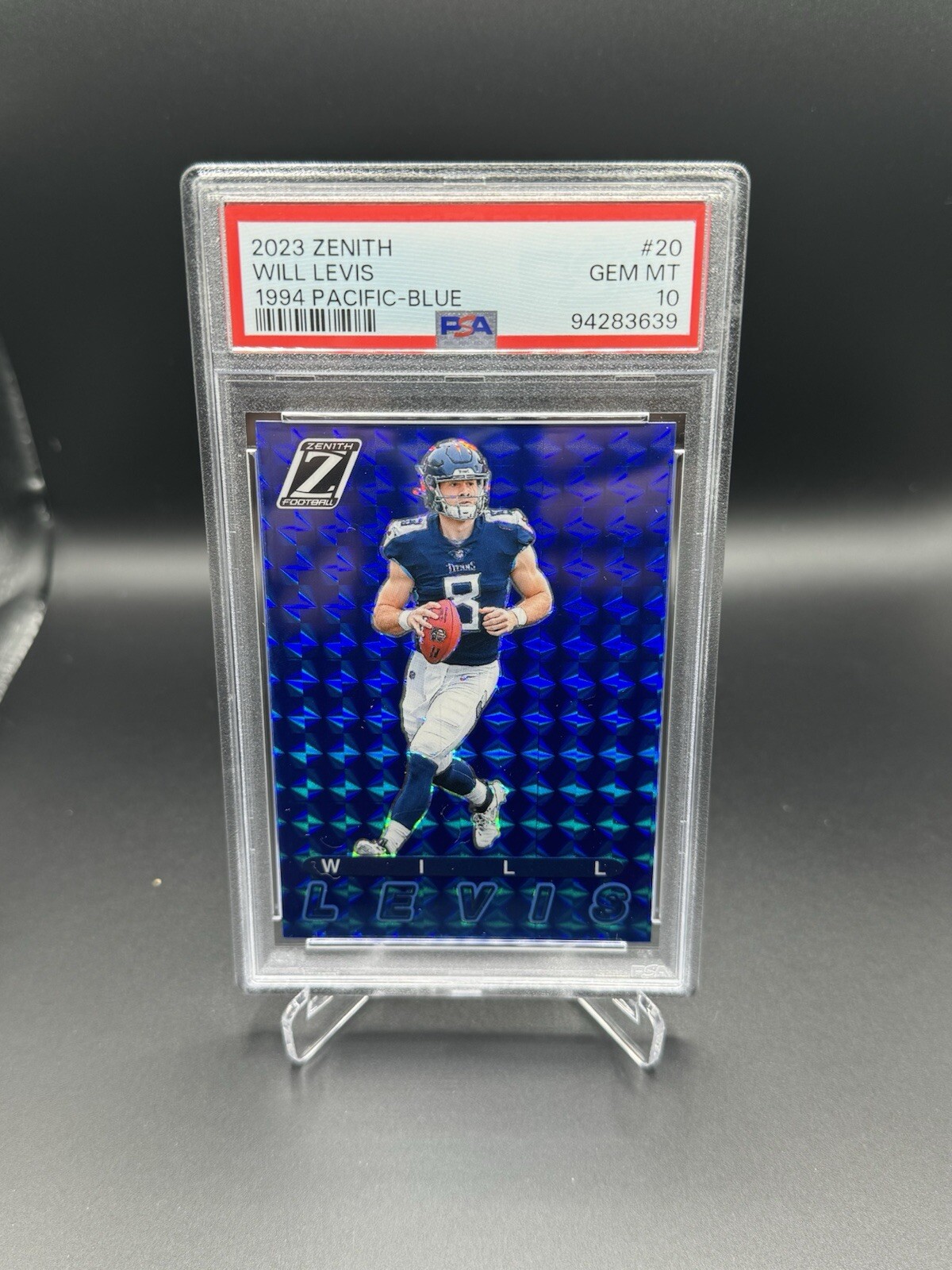 2023 Panini Zenith - 1994 Pacific Blue #20 Will Levis Rookie  PSA 10