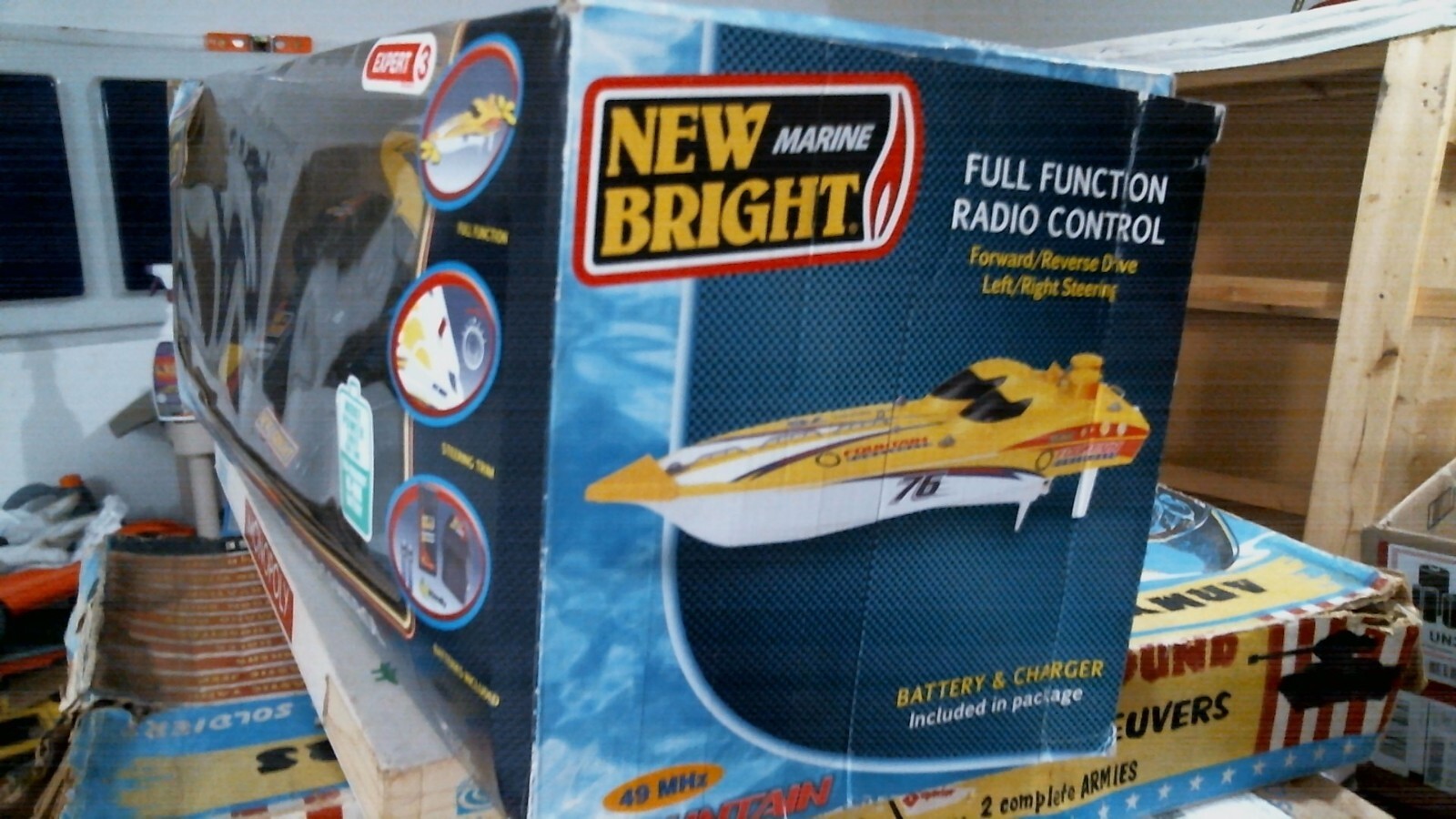 New Bright Fountain Remote Control R/C Speed Boat eBay