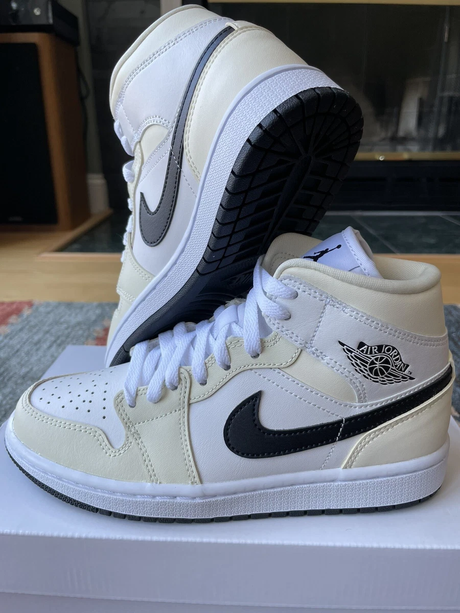 Nike Air Jordan 1 Mid Womens Size 6.5W / 5M Coconut Milk BQ6472-121