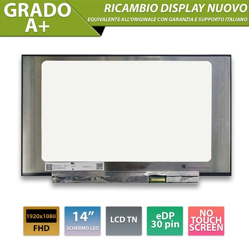 Dalle écran LED 14" Compatible HP COMPAQ 14S-DQ1036NF - 1366x768 30pin