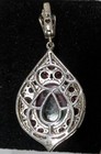 Ruby Zoisite & 4.80 Rhodolite Garnet Enhancer Sterling Silver Pendant — photo 4