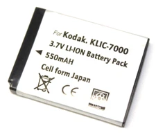 KLIC-7000 3.7V Battery for Kodak SLICE R502 Coolpix Easyshare LS755 Zoom Camera