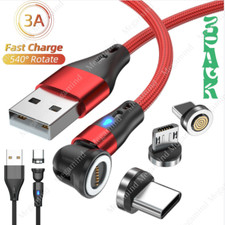 540  Rotate Magnetic Phone Charger Charging Cable For Micro USB/Type C/ iPhone