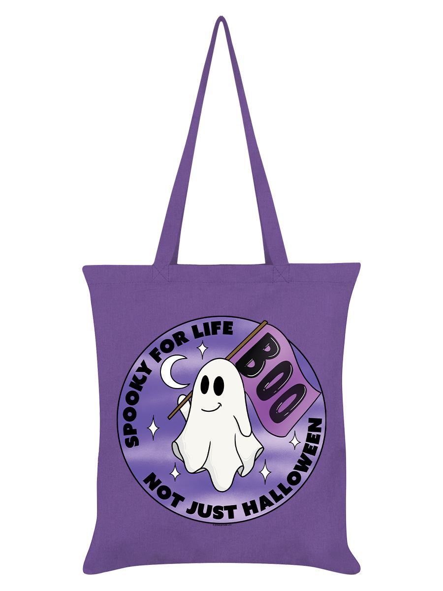 Spooky For Life Not Just Halloween Violet Tote Bag