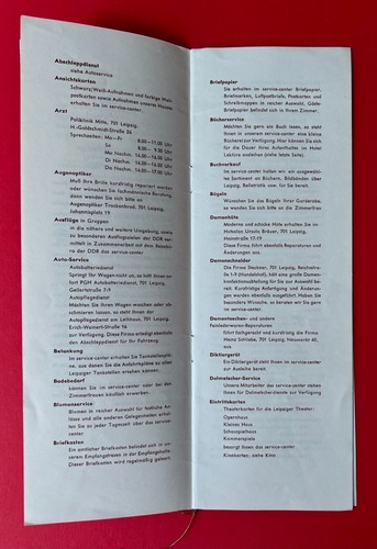 6 x DDR Speisekarte Prospekt 1969-88 Parkgaststätte Markkleeberg ( F23333 - Bild 6 von 10
