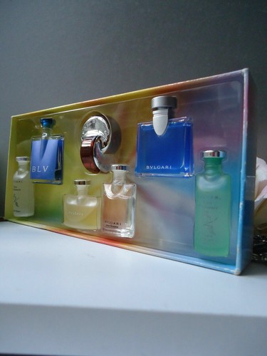 BVLGARI Vintage 2003 7x Miniature EDT & EDP Perfume Box Set New Near Mint Cond - Picture 2 of 11