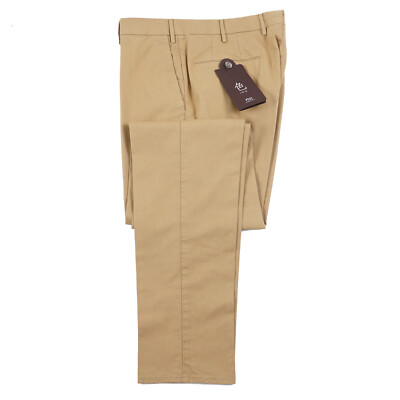 ヒ*ロ様 PT01／cotton-slim pants PT01 Slim-Fit 'Iro' Camel Tan Twill Cotton Pants Chinos 39 (Eu 56