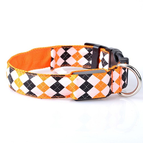 LED Glow Collar Dog Puppy Pet Flashing Light Safety Glow In The Dark FAST POST - Picture 18 of 81