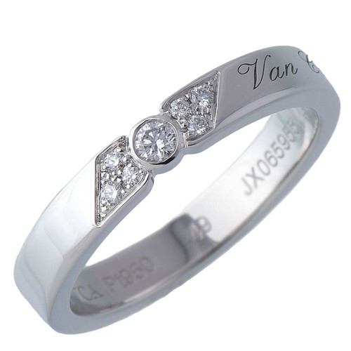Van Cleef&Arpels リング Pt950 4806722F0003 Preowned Van Cleef Arpels band. Genuine VCA PT950 Platinum
