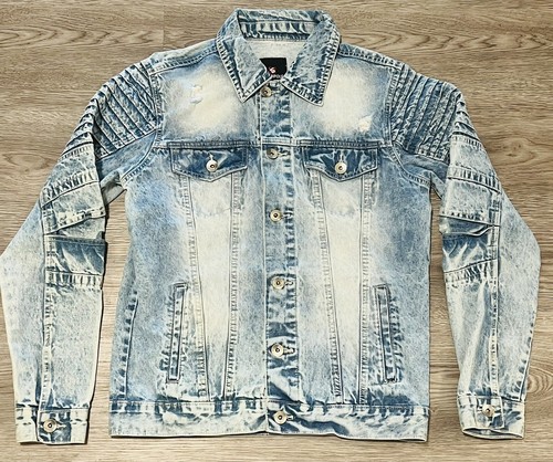 light acid wash denim jacket