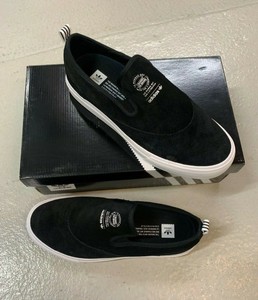adidas Originals Matchcourt Slip-on Black White Men Casual Shoes Sneakers CQ1132
