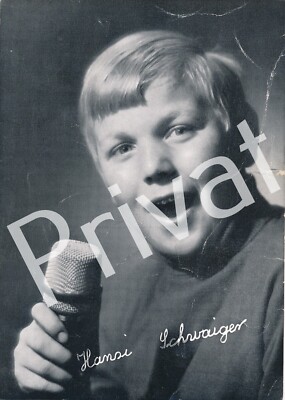 Autograph Hansi Schwaiger Music Singer 100% Original Hand-Signed M1.15
