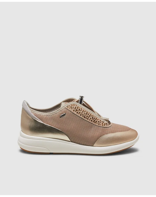 Scarpe da ginnastica Geox in oro per donna