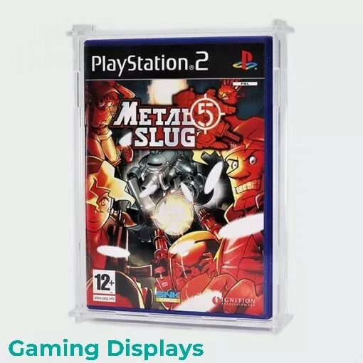 Clear Acrylic PlayStation 2 Game Display Case PS2 Game Protector Flat Pack