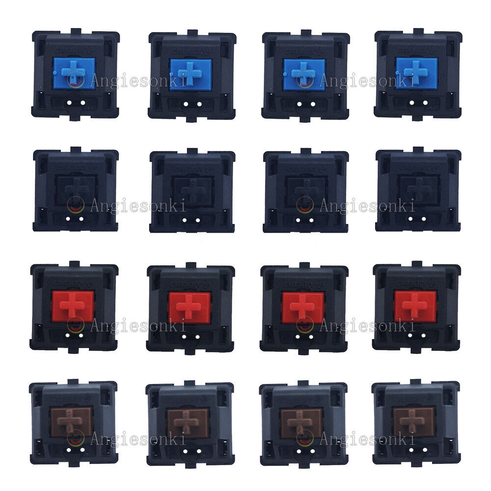 Tap salami Slime 12X Cherry MX Blue/Brown/Black/Red Switches Mechanical Keyboard Microswitch  3PIN | eBay