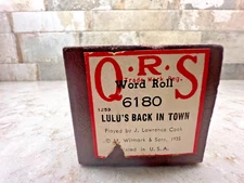Q.R.S  #6180 Lulu's Back In Town Player Piano Roll