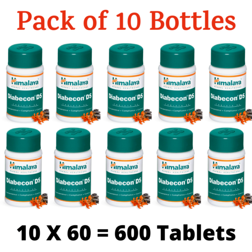 10 Packs X Himalaya Herbal DIABECON DS 60 Tabs, FREE SHIPPING - Picture 1 of 3