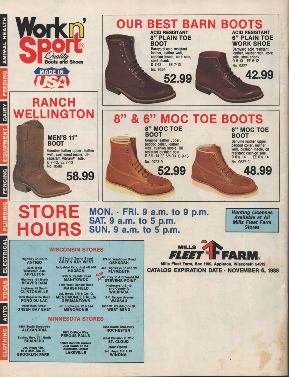 Mills fleet deals farm boots