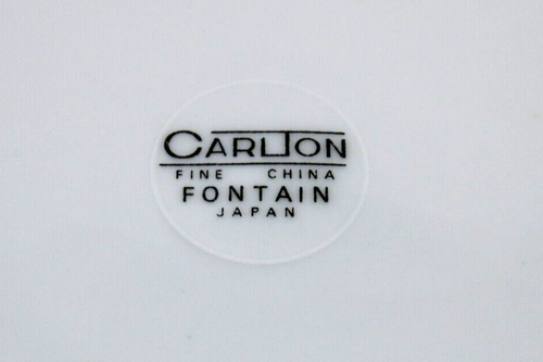Vintage Set 4 Used Carlton Fontaine Fine China Japan 10.25” Dinner Plates - Picture 4 of 4