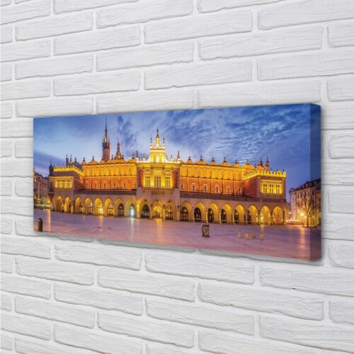 Tulup canvas 125x50 wall art Krakow cloth sunset-