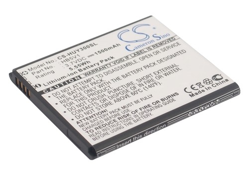 3.7V battery for Huawei HB5V1HV, Ascend W1, Y300C, HB5V1, Y300, T8833, Y500, U88 - 第 1/5 張圖片