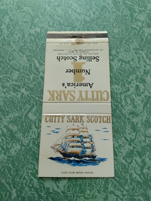 Vintage Matchbook Cover VM3 Collectible New York cutty Sark scotch whiskey