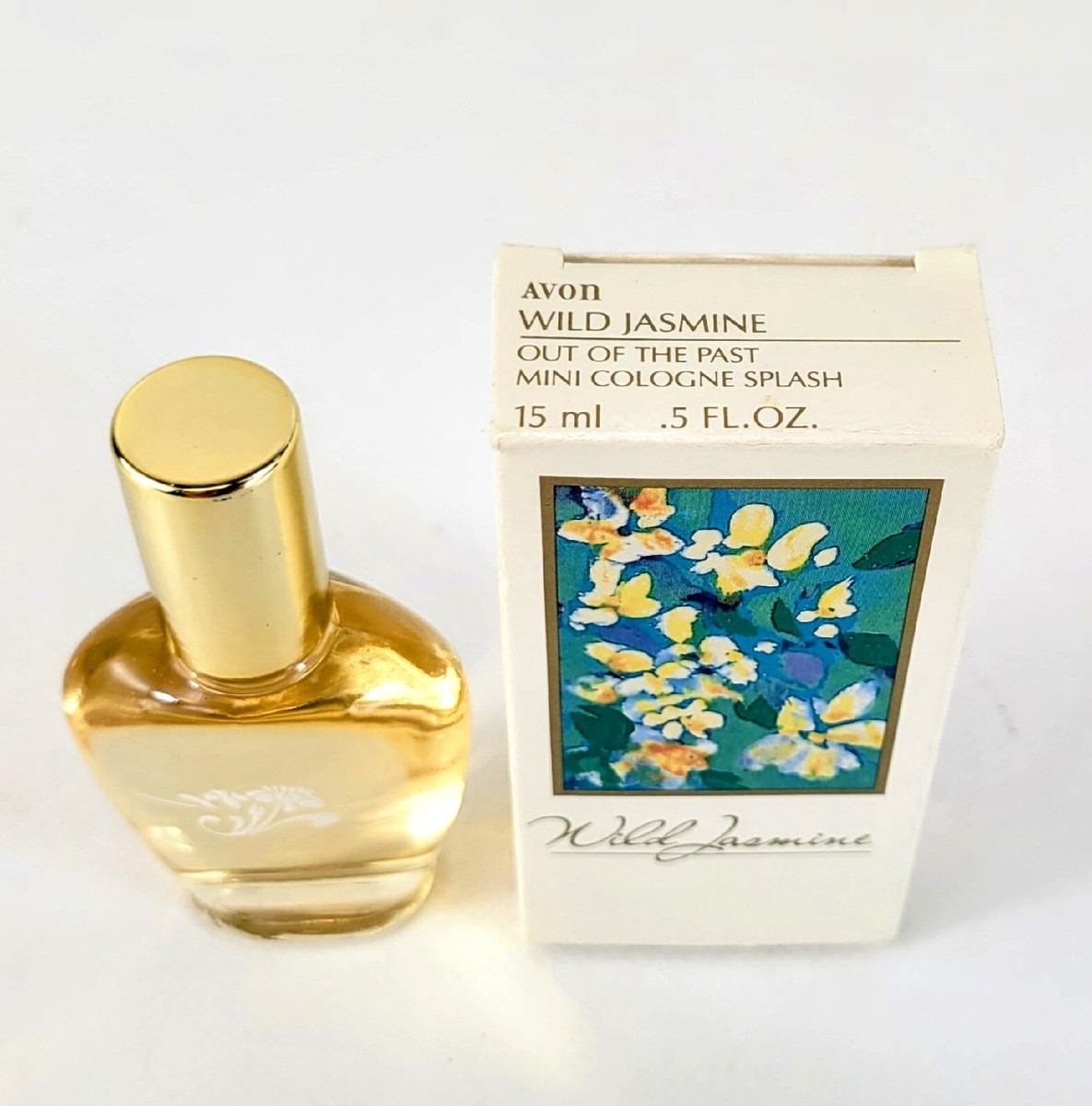 Vintage Avon Out Of The Past Wild Jasmine Mini Cologne Splash
