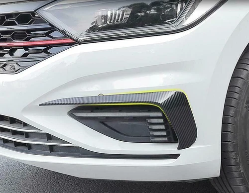 2pcs/Set Carbon Look Front Bumper Fog Light Eyebrow Lamp For VW Jetta MK7 19-21