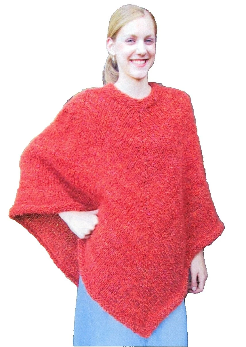 Tejer patrones ponchoes contemporánea