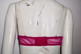 La Perla NWT Pink Embroidered Mesh Strapless Bra &ndash; IT 2 / US 34B