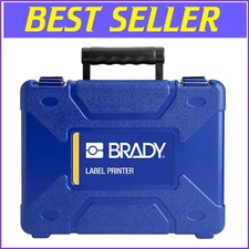 Compact Blue Hard Case for M210 Series Label Printers with Foam Protection