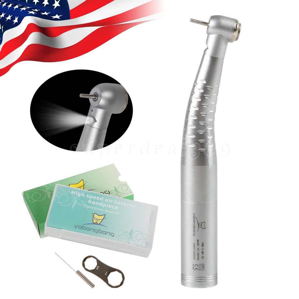 Dental Fiber Optic LED Handpiece High Speed /Quick Coupler 6 Hole fit ...