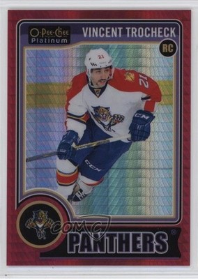 2014-15 O-Pee-Chee Platinum Red Prism 74/135 Vincent Trocheck #155 Rookie RC f0l
