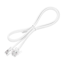 1 Pack Telephone Cord 16.4ft Phone Cable 6P6C with RJ12 Plug, White