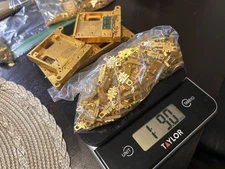 Microwave Gold Chips Scrap for Gold Recovery 25 Oz Approx 135 Chips 4 Pieces