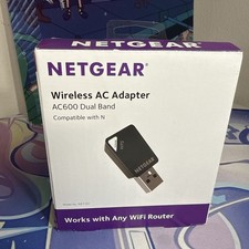 NETGEAR AC600 Wi-Fi USB 2.0 Mini Adapter for Desktop PC - Black