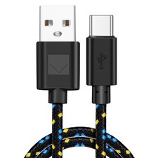 Braided Nylon Usb Type-C Usb-C Data Cable For Fast Charging