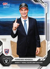 Fernando Mendoza 2026 Topps Now NFL Draft Nig...