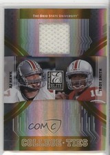 2007 Donruss Elite College Ties Jerseys /120 AJ Hawk Troy Smith #CT-12 3hd