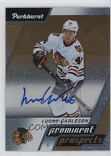 2020 Upper Deck Parkhurst Prominent Prospects Gold Lucas Carlsson #PP14 Auto v9t