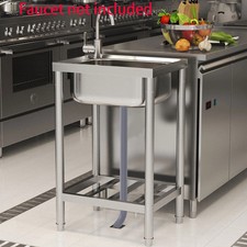 Kitchen Sinks Commercial Catering Stainless Steel Sink Single Bowl Drainer Unit